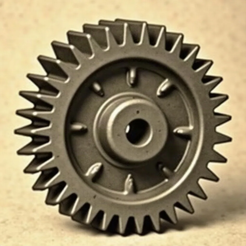 Cast bronze worm gear · 40-tooth, 20 DP · for Draper X-3 textile loom drive
