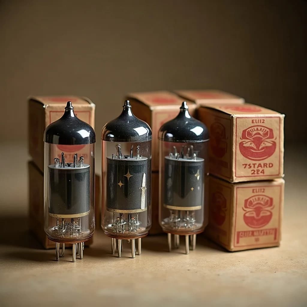 Mullard EL34 Blackburn Xf2 · matched quad